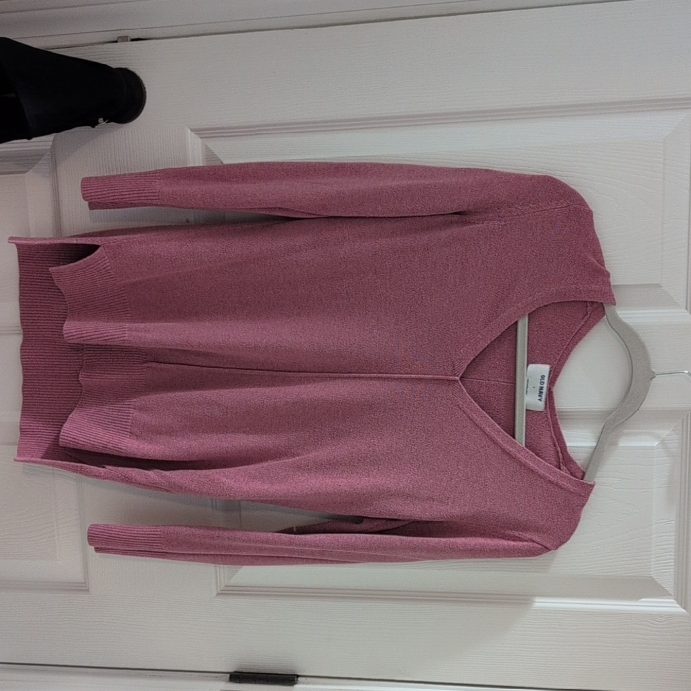 Pink V-Neck Sweater